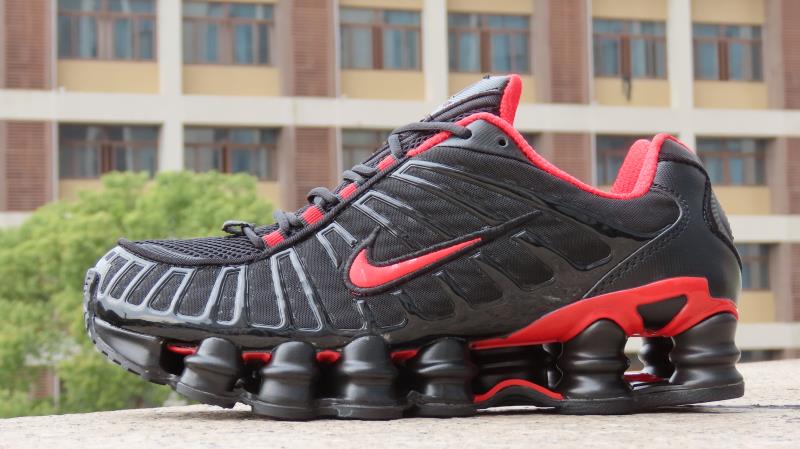 2020 Men Nike Shox Turbo 13 Black Red Shoes